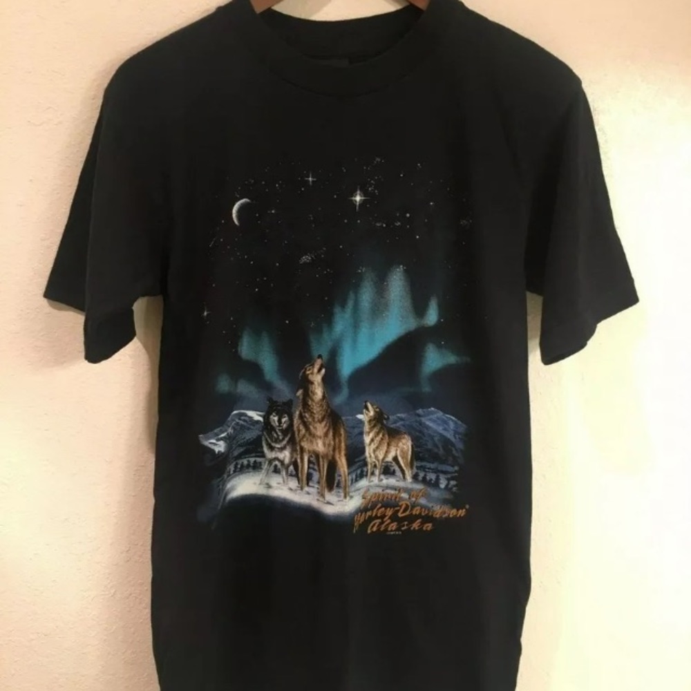 Harley Davidson Wolves Shirt